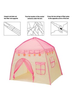 BabyGo BabyGo Kids Play Tent Princess Castle Flower Foldable Portable Flower Play Tent for Kids (Pink)  - Image 5