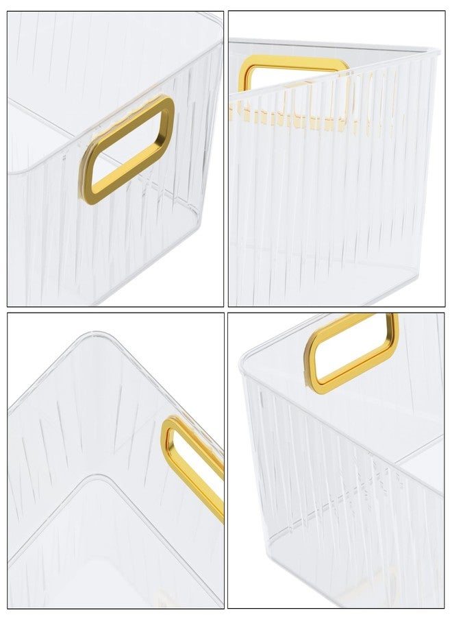 Callyne 6-Pack Clear Plastic Pantry Organizer Bins, Clear Storage Bins for Organizing - Image 3