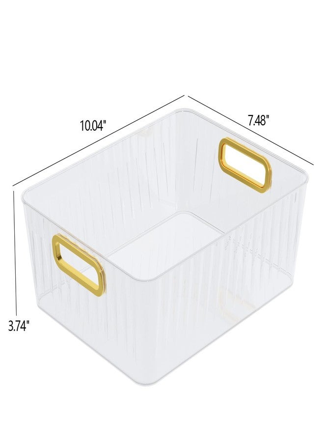 Callyne 6-Pack Clear Plastic Pantry Organizer Bins, Clear Storage Bins for Organizing - Image 2