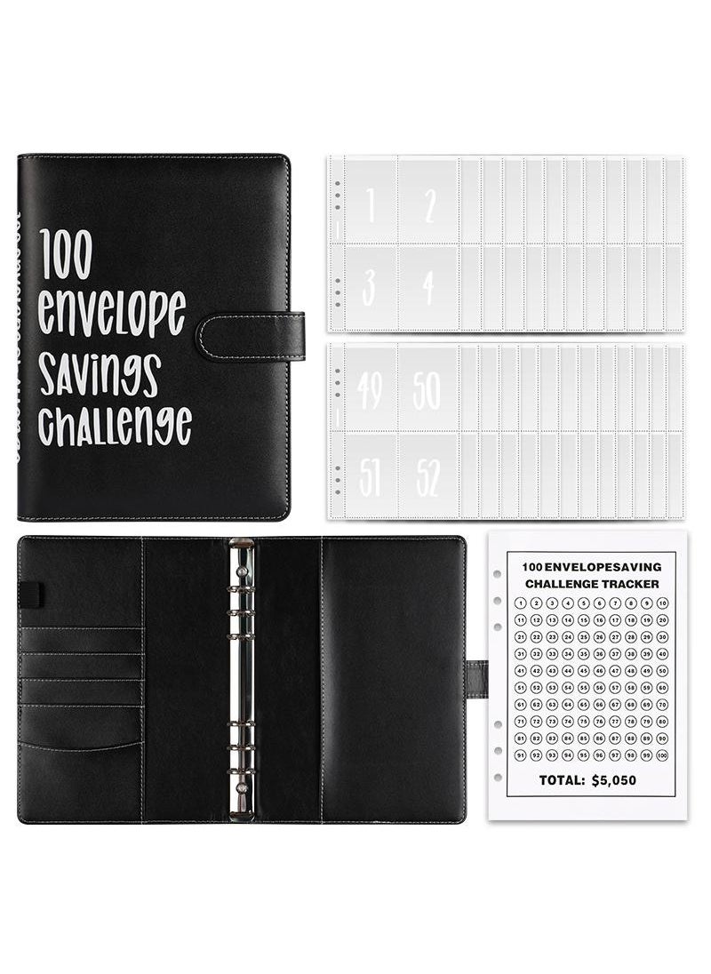 Y&D A5 Loose Leaf Book 100 Days Of Saving Money Saving Money Challenging Cash Envelopes Saving Money Couple Games Challenging Couple Gifts  - Image 1