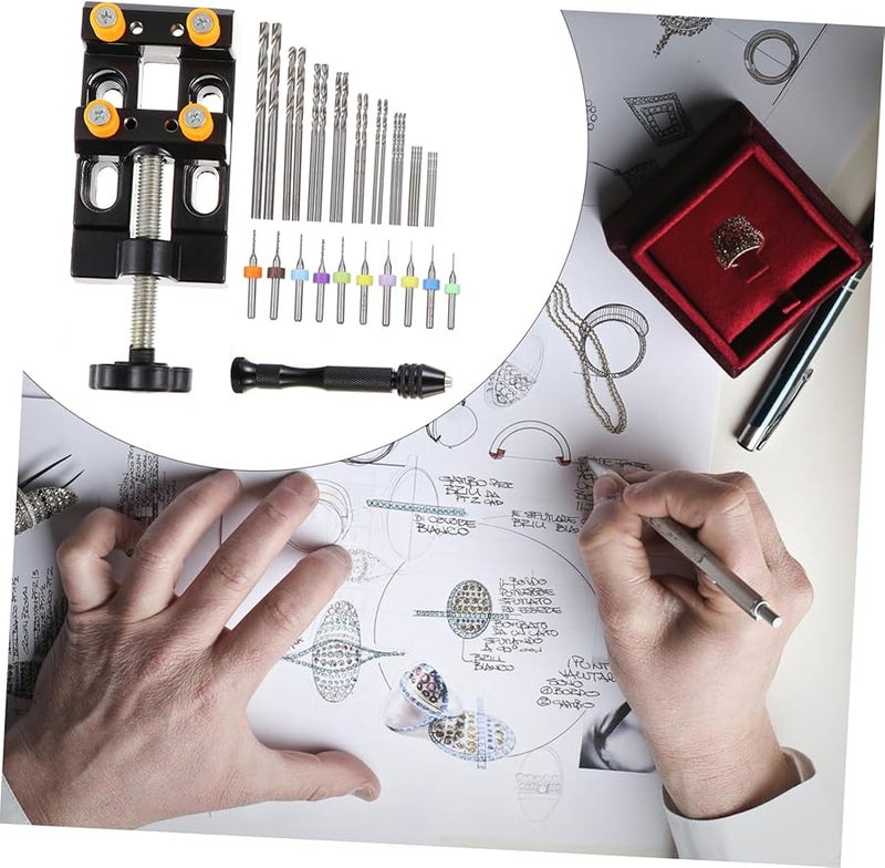 مجموعة أدوات الحفر اليدوية للمجوهرات وأعمال النجارة مع مجموعة مثاقب - Image 3