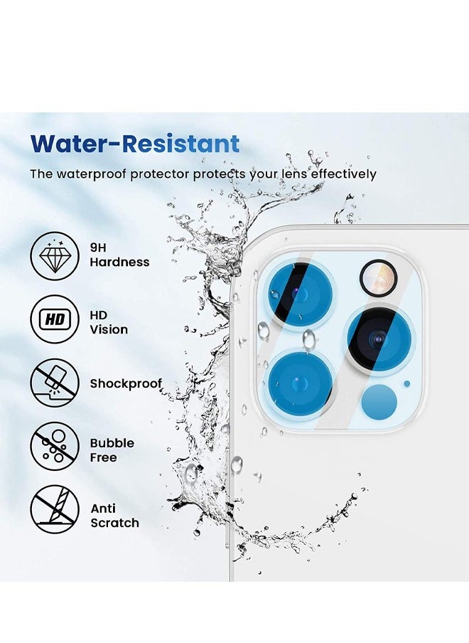 MIQIA - Miqia iPhone 12 Pro Max Tempered Glass Camera Lens Protector Ultra HD transparent 9H Hardness Anti-Scratch Case Friendly Easy to Install No Affect on Night full coverage protection - Image 1