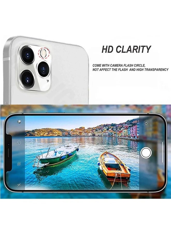 MIQIA - Miqia iPhone 12 Pro Max Tempered Glass Camera Lens Protector Ultra HD transparent 9H Hardness Anti-Scratch Case Friendly Easy to Install No Affect on Night full coverage protection - Image 1