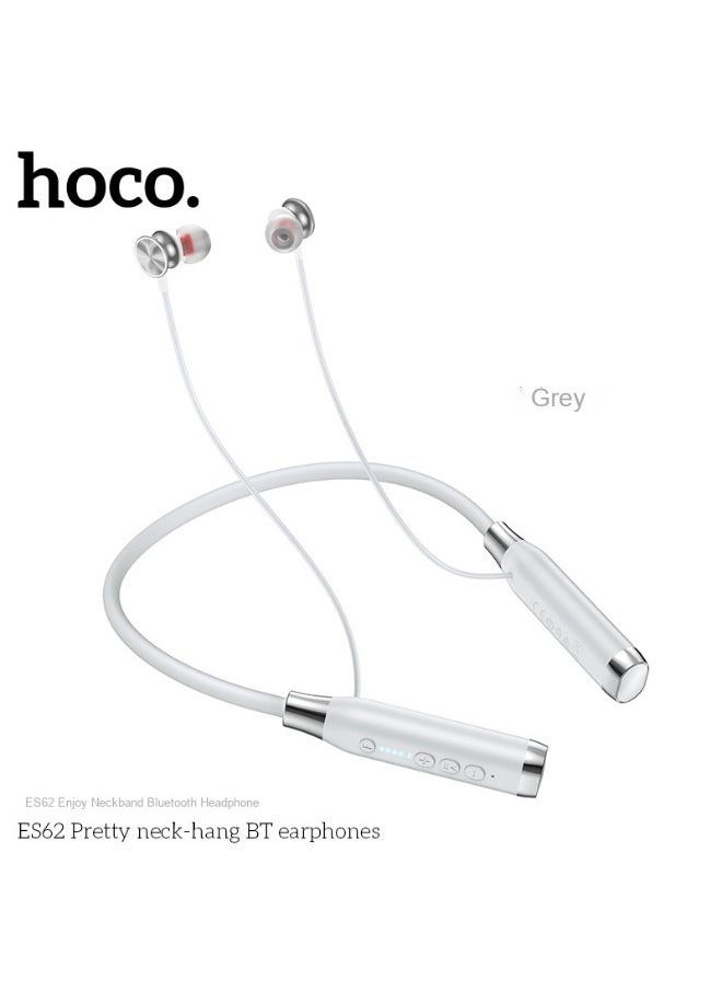 ES62 Elegant Neckband Bluetooth Headphones with 120-Hour Ultra-Long Battery Life - Wireless Music Earbuds