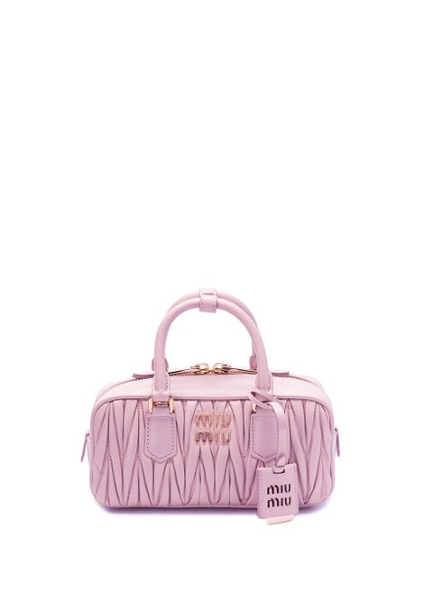 Small Arcadie Top Handle Bag Nappa Leather Crossbody Shoulder