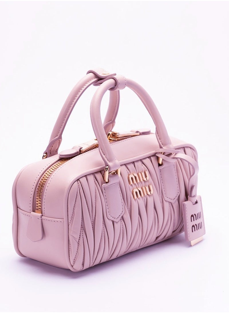 Small Arcadie Top Handle Bag Nappa Leather Crossbody Shoulder