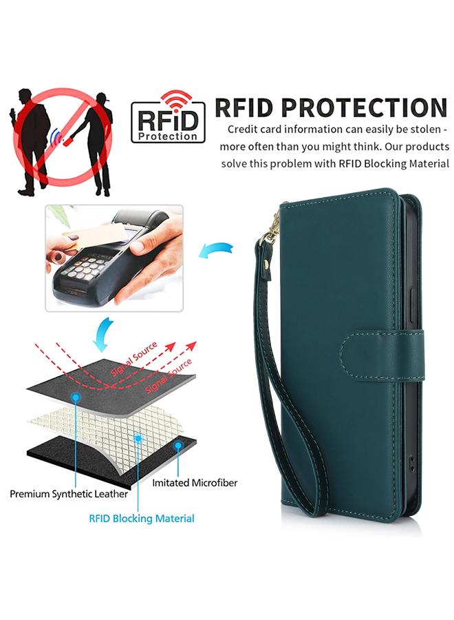 S-TOP Case For Samsung Galaxy A54 5G Multi-Card Wallet RFID Leather Phone Case - Image 2