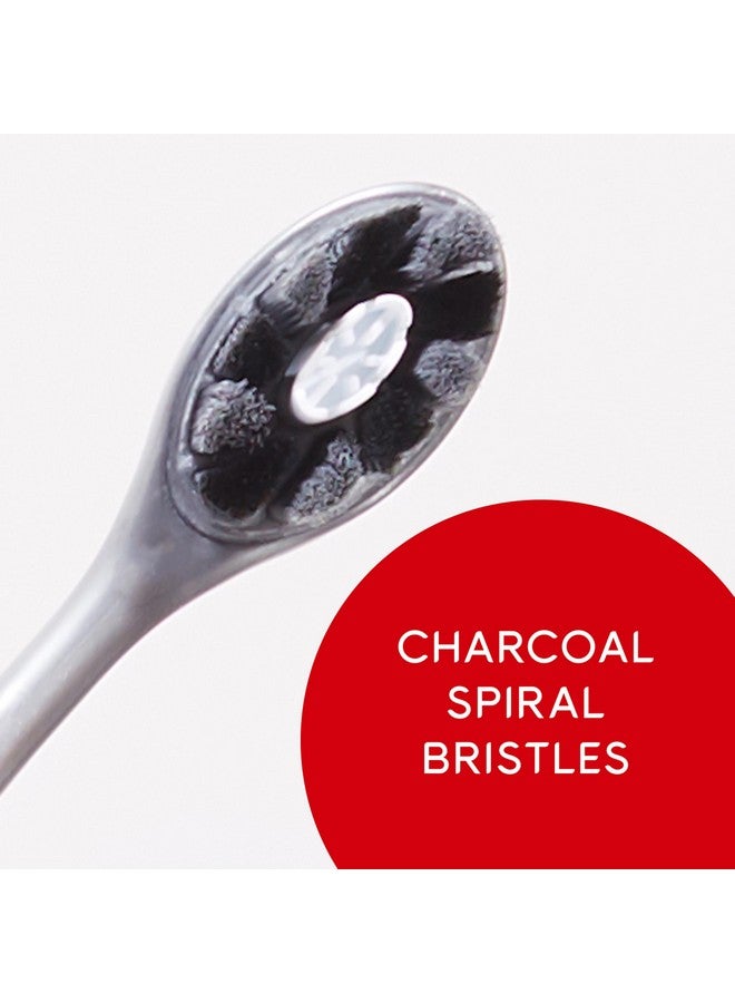 كولجيت فرشاة أسنان كولجيت أوبتيك وايت برو سيريز للتبييض بالفحم لإزالة البقع، شعيرات ناعمة، عبوة من قطعتين - Image 5