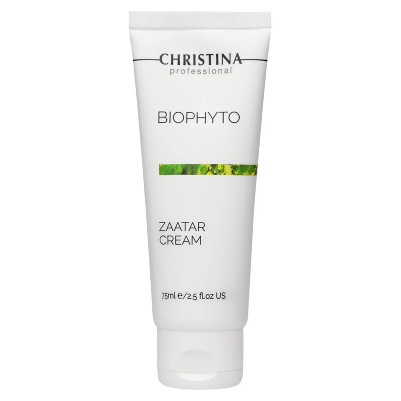 CHRISTINA Biophyto Zaatar Cream  75ml  Vitamin E and Retinol Cream with Thyme  Marjoram Oil for Skin Repair  Balancing Cream for Combination Dry Normal Oily and Sensitive Skin