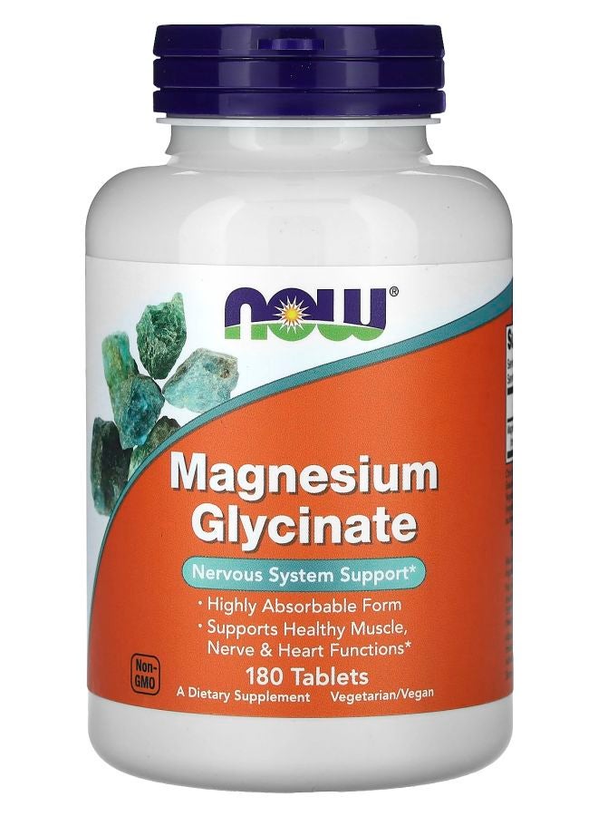 now Magnesium Glycinate 180 Tablets