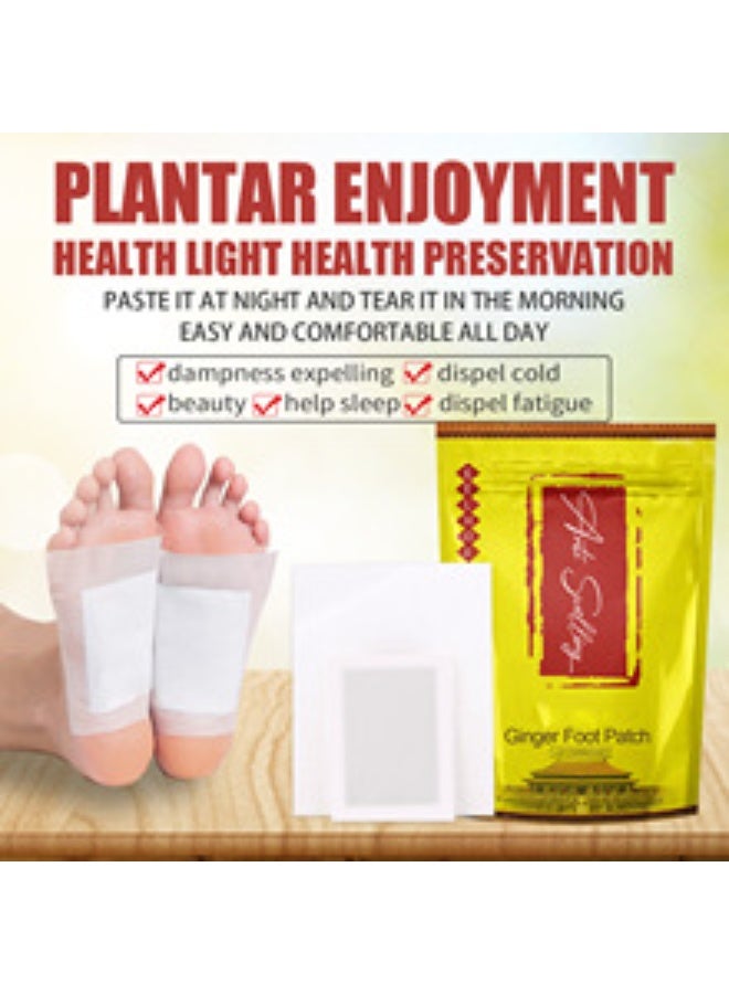 EELHOE Pack of 10 Anti-Swelling Ginger Foot Detox Patches Foot Patches Improve Sleep Quality Weight Loss Weight Loss Patches Health Care  - Image 3