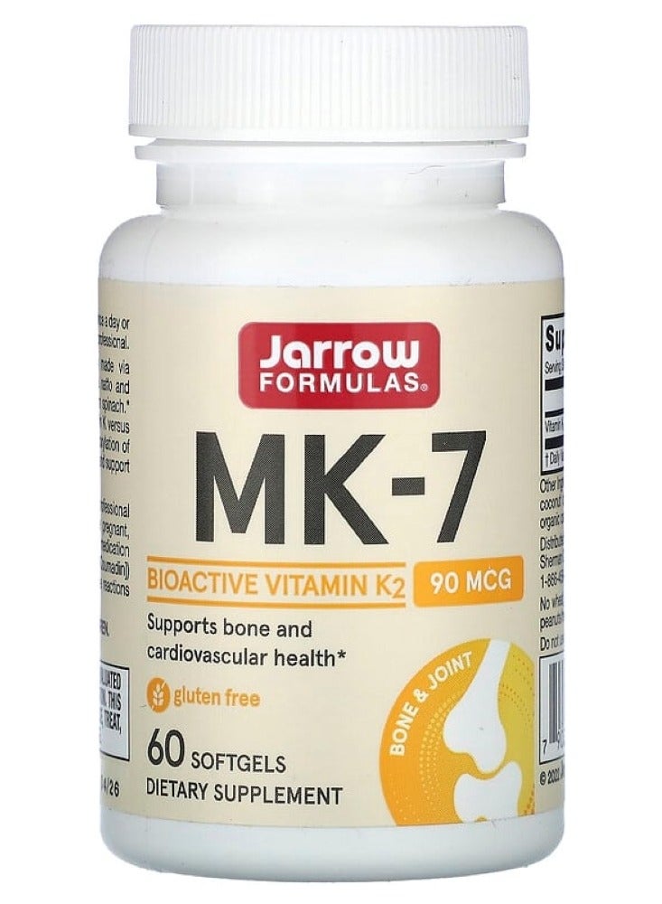 Jarrow Formulas, Menaquinone-7, 90 mcg, 60 Softgels