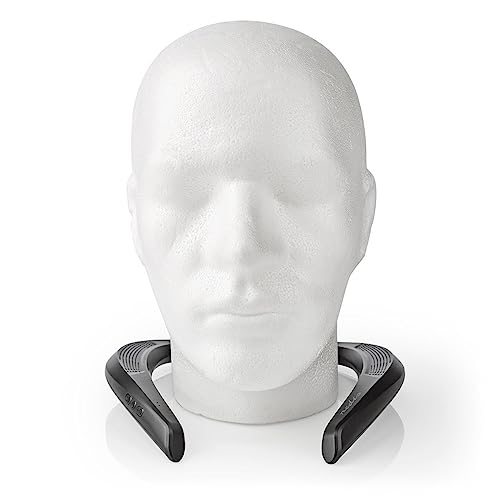 NEDIS Bluetooth 5.0 Wireless Neck Speaker | Up to 6 Hours Playtime | Stereo Sound Around Neck Noise Cancelling (Black) Imported from Netherlands - Image 1