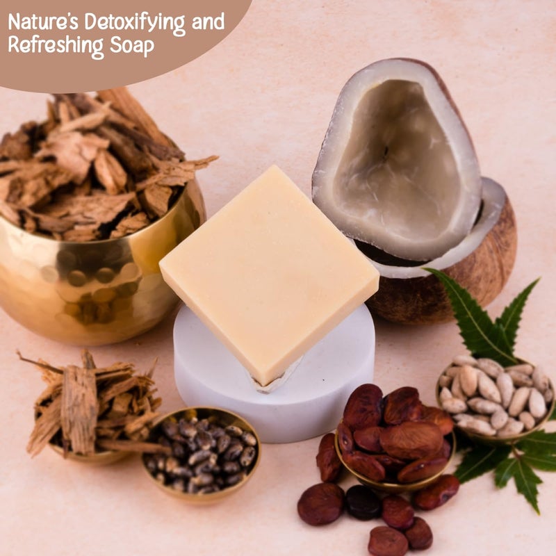 Naturalis Cedar Soap Organic Handmade ColdPressed Soap Infused with Cedarwood Essential Oils Natural Luxury Soap for Deep Skin Nourishment Moisturizing and Refreshing 100g - Image 4