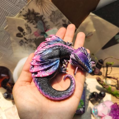 FUNSHOWCASE Fire Dragon Asleep Epoxy Resin Silicone Mold for Fondant Cake Decorating, Concret, Cement, Polymer Clay, Around 4inch - Image 3