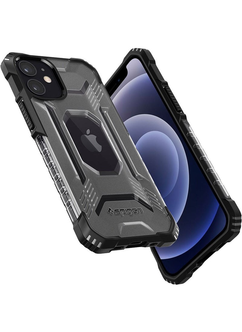 Spigen - Nitro Force Protective Cover Case for Apple iPhone 12 Mini - Matte Black - Image 1