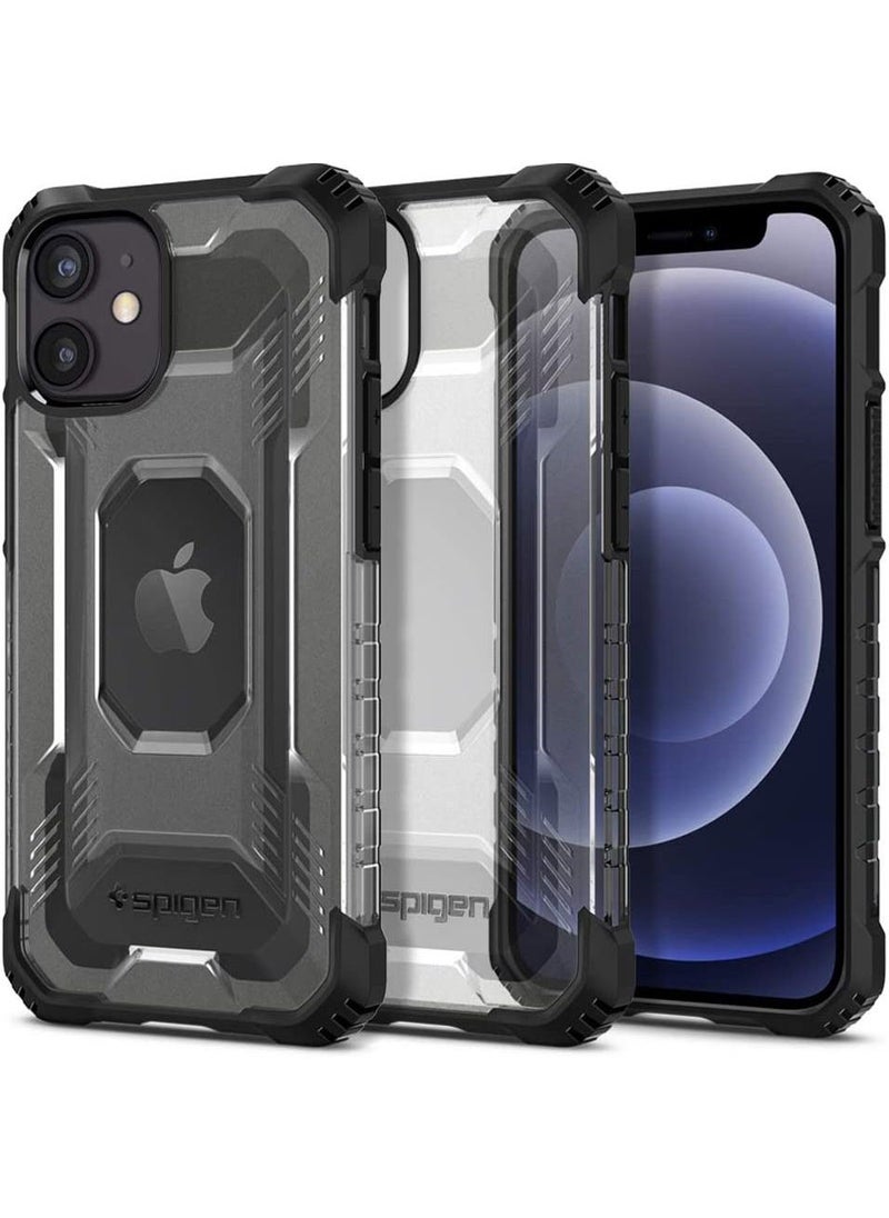 Spigen - Nitro Force Protective Cover Case for Apple iPhone 12 Mini - Matte Black - Image 1