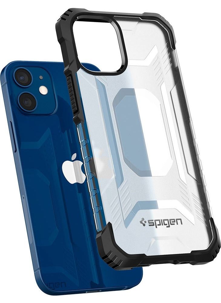 Spigen - Nitro Force Protective Cover Case for Apple iPhone 12 Mini - Matte Black - Image 1