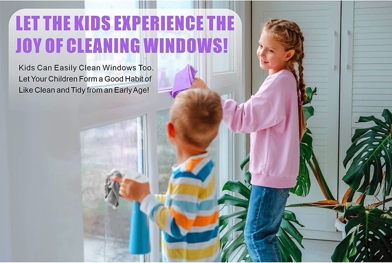 Korwex NorwÎµx Window Cleaning Cloth, Glass Cleaning Cloth, No Chemical Needed, Just Add Water Lints Streaks Scratches Free. (Purple 2 Pack) - Image 5
