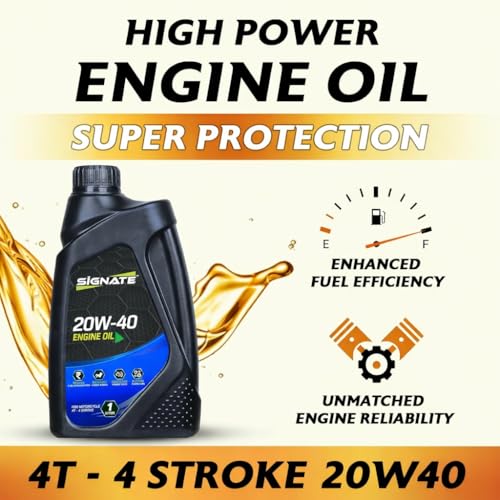 Signate 20w40 Engine Oil for Bikes 1L, 4 Stroke Engine Oil for Motor Cycle, Maximum Gear Protection & Efficient Performance Bike Oil - Image 3