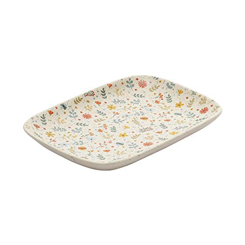 MIAH Decor MD-265 Handcrafted Spring Collection- Stoneware Platters -Set of 2 - Image 4
