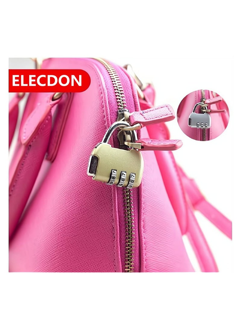 Y&D Combination Lock, SYOSI 7 Pcs 3-Digit Travel Lock of Zinc Alloy, the Small Safe Padlock for Suitcases Luggage Toolkit Cabinets  - Image 5