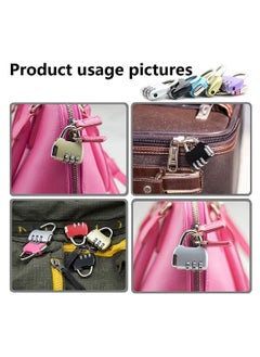 Y&D Combination Lock, SYOSI 7 Pcs 3-Digit Travel Lock of Zinc Alloy, the Small Safe Padlock for Suitcases Luggage Toolkit Cabinets  - Image 2