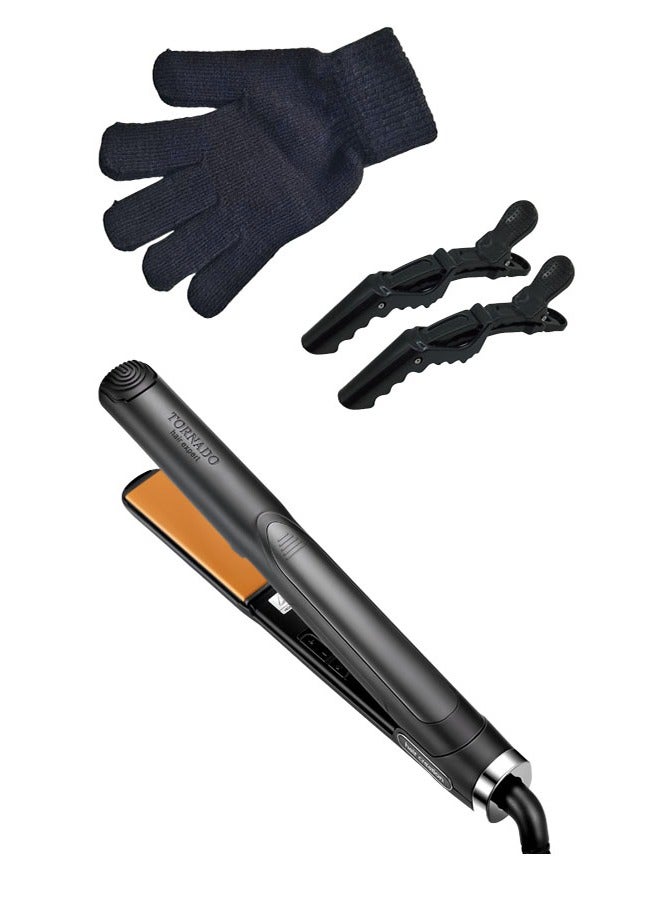 تورنادو كيراتينر   فرد وتجعيد الشعر 2 في 1 ثانية تسخين سريع شعر شديد السخونة حرارة عالية ثابتة درجة حرارة قابلة للتعديل تصفيف صحي لجميع تسريحات الشعر - Image 5