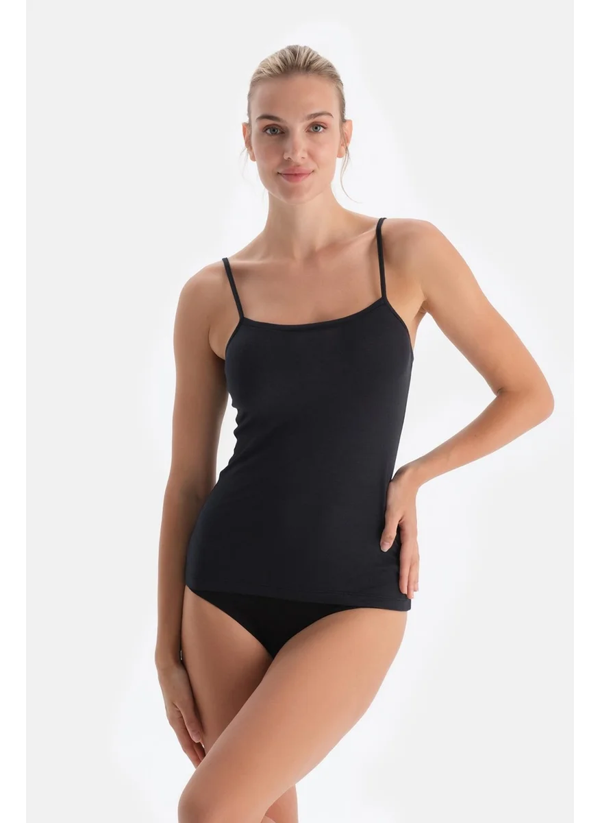 dagi Black 5016KC Modal Cashmere Tank Top