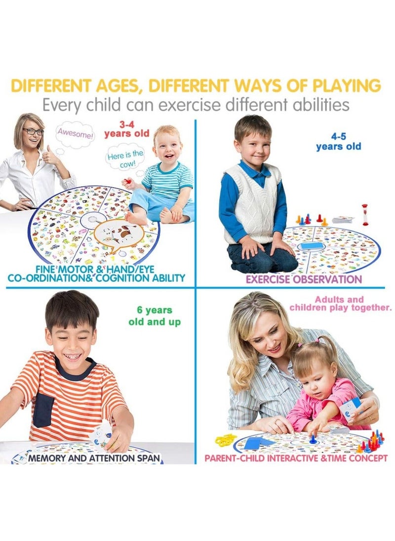 NIBEMINENT - Board games, little detective card games memory tabletop matching for kids family gatherings, educational toys aged 3-7 - Image 1