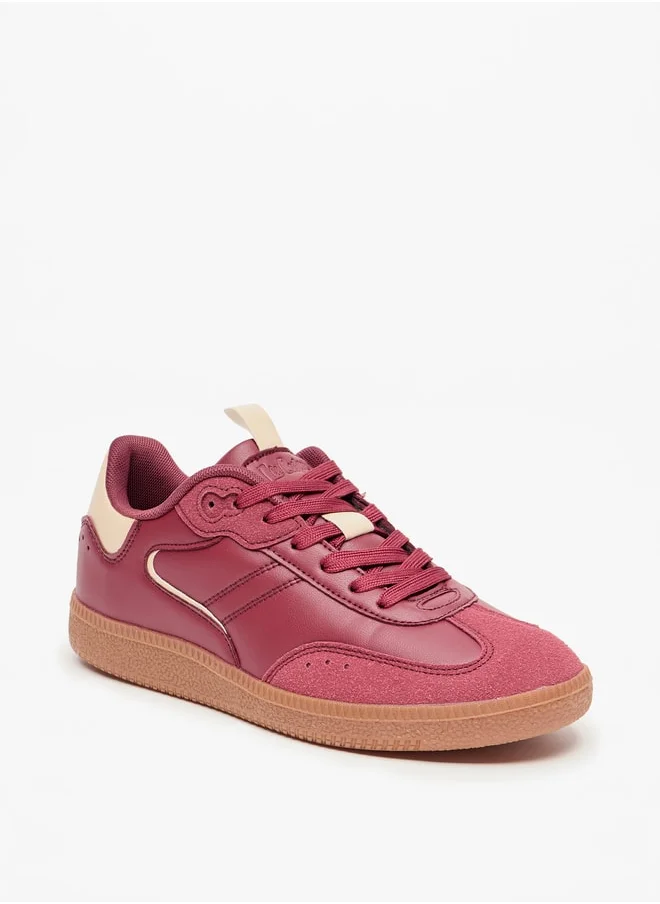 لي كوبر Women's Colourblock Lace-Up Sneakers