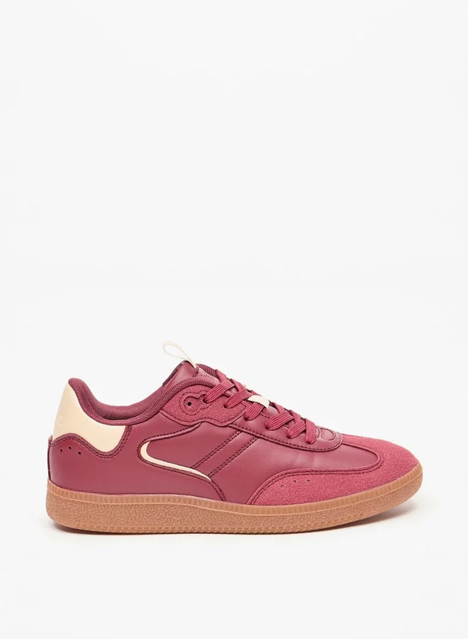 لي كوبر Women's Colourblock Lace-Up Sneakers