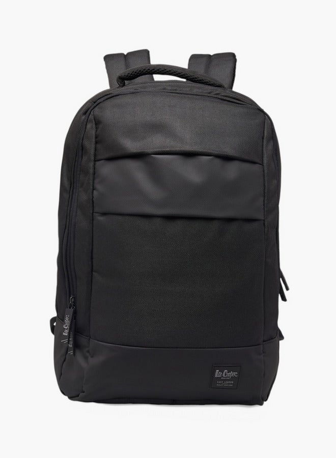 Lee Cooper Boys Solid School Backpack with Adjustable Shoulder Straps and Zip Closure - 17x32x48 cms  - Image 1