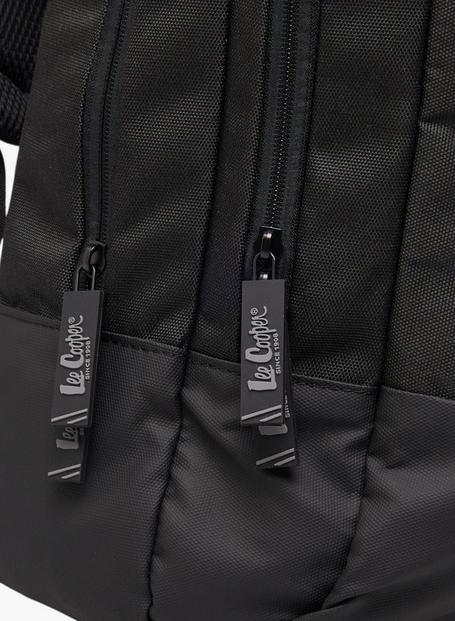 Lee Cooper Boys Solid School Backpack with Adjustable Shoulder Straps and Zip Closure - 17x32x48 cms  - Image 4