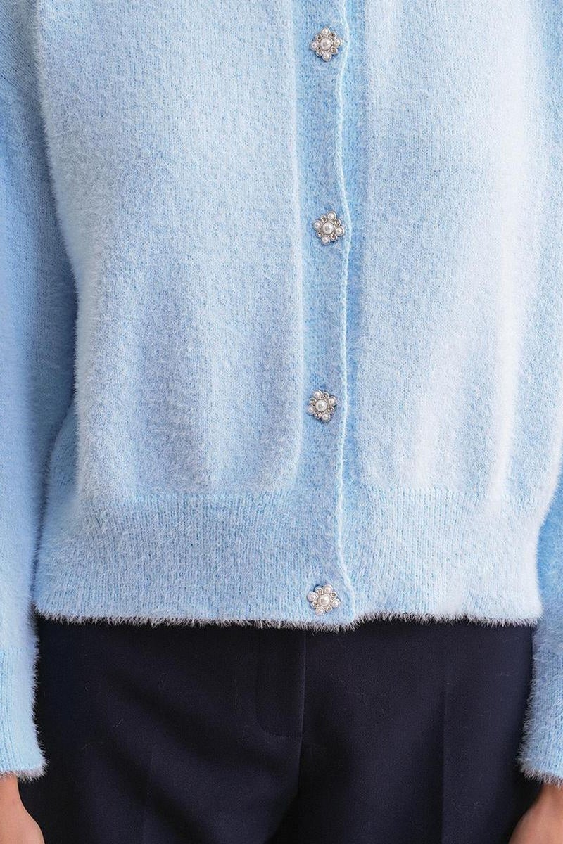 Mixray Oversized Jacquard Button Cardigan - Image 4