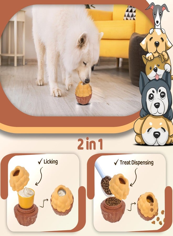 fyfracing Dog Treat Dispensing Enrichment Toys for Aggressive Chewers to Keep Them Busy，Interactive Indestructible Frozen Treat Molds Toy for Small Large Pet Dogs (Treat Toy) - Image 3