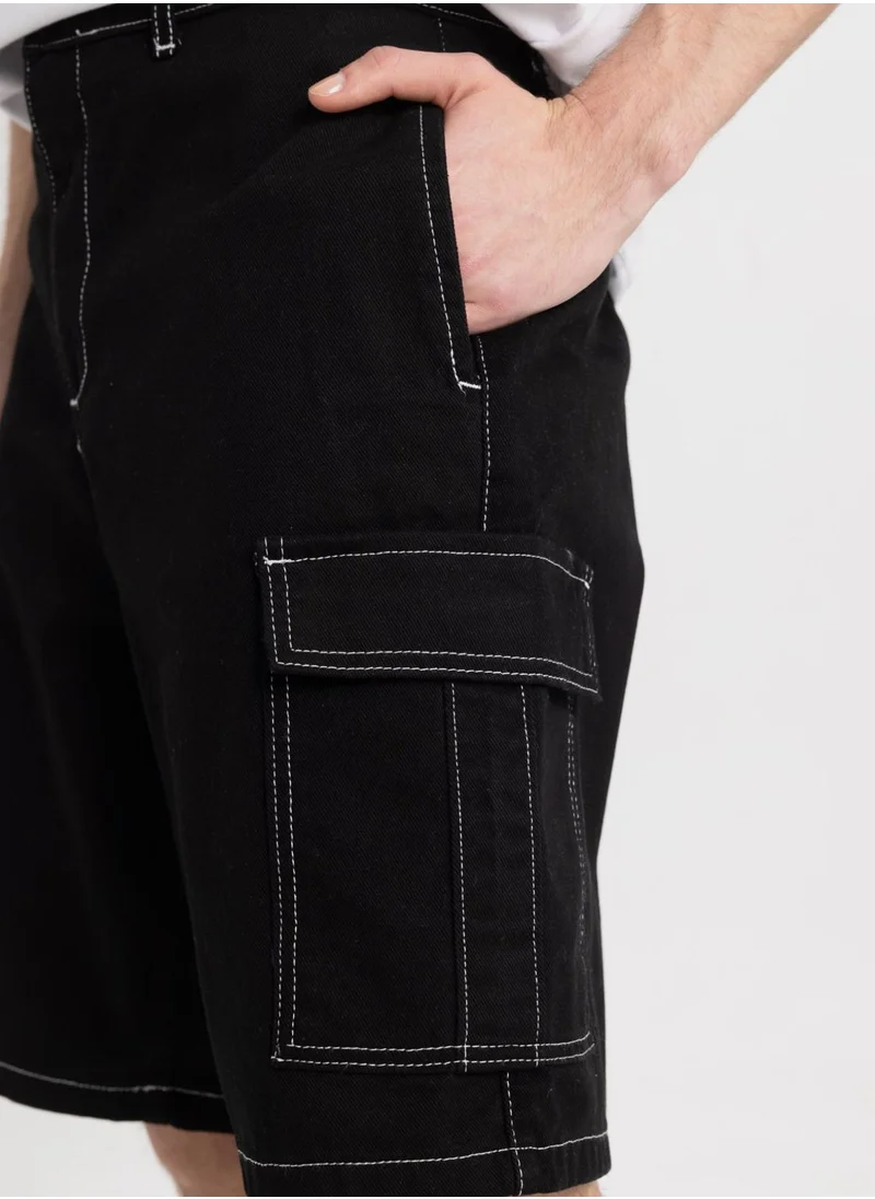 DeFacto Relax Fit Regular Hem Bermuda