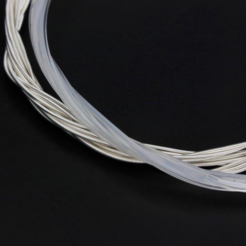 IRIN Acoustic Guitar Strings 6pcs Set - Transparent Nylon 1st-3rd Strings Bright Sound Silver Plated Copper Alloy 4th-6th Strings Durable for Classical Acoustic Guitars - Image 3