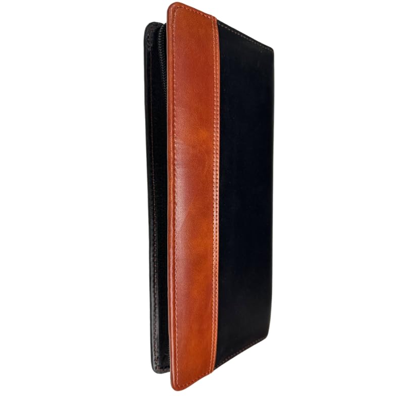 OWT Cheque Book Holder, Vegan Leather Expanding Handmade Multiple Cheque Book Holder for Cards, Women/Men Cheque Book Wallet, Traveling Wallets, Checkbook Holder, Documents Holder for Office & Home - Image 4