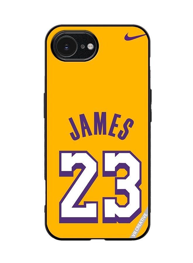 Protective Case Cover For Apple iPhone 16e James Design Multicolour