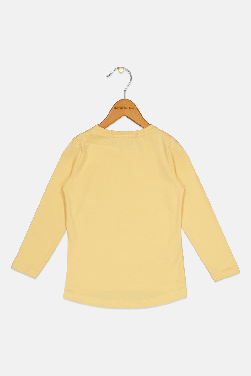 NAME IT احتياجات أساسية من نيم إت بلوزة طويلة الأكمام مطبوعة للأطفال الصغار، صفراء - Image 2