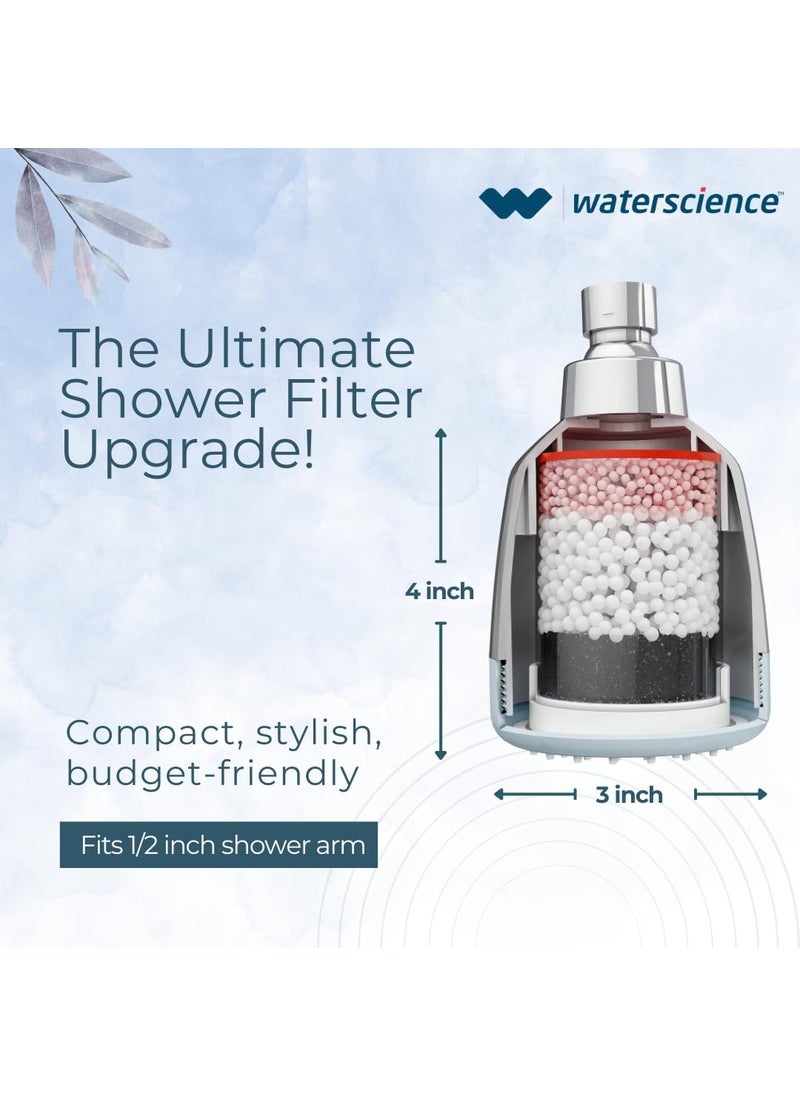 WaterScience WaterScience CLEO Shower Filter for Bathroom Hard Water Softener for Shower Water Softener for Home for BorewellTanker Water CLEOSFS42  - Image 4