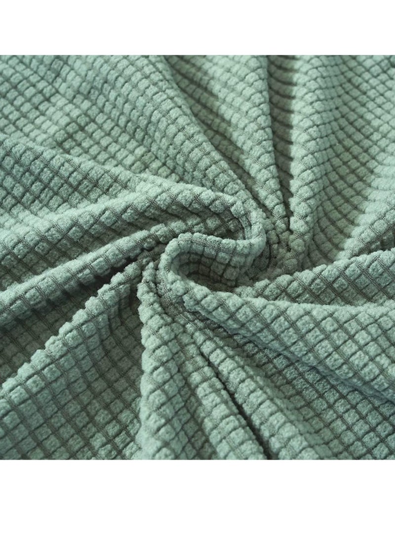general Stretch Sectional Couch Cover Latest Jacquard Design High Stretch Sofa Covers for Pet Dog Cat Washable Slipcover Non Slip Soft Magic Furniture Protector-Light Green - Image 2