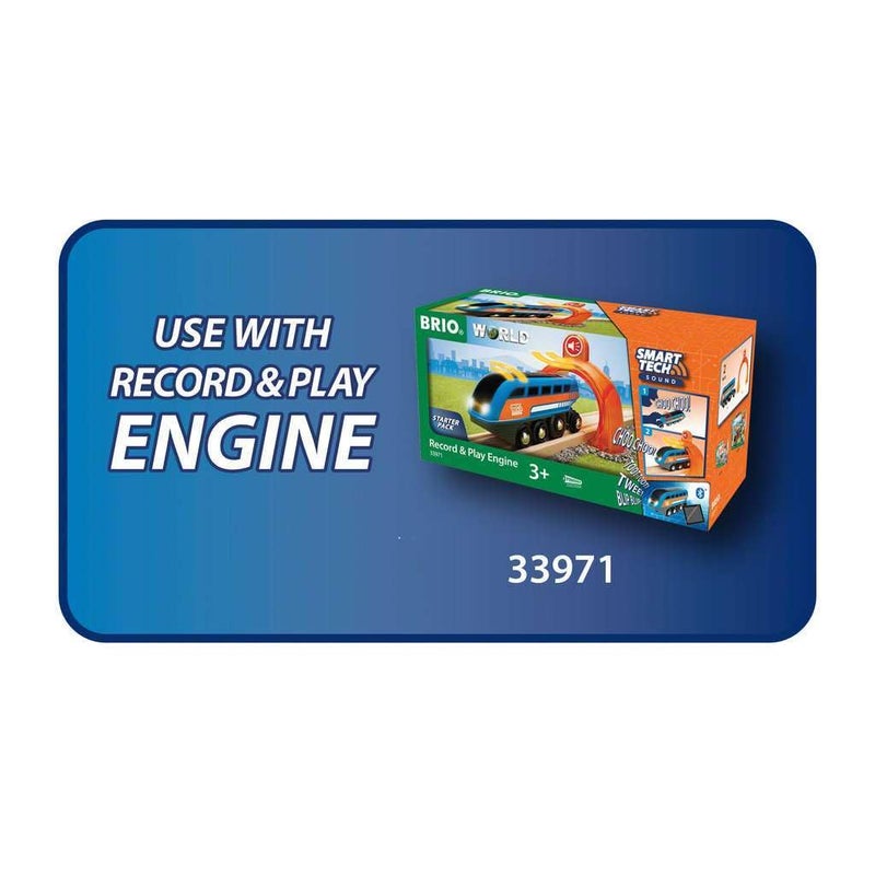 BRIO 33973 Smart Tech Sound Action Tunnel Station | Wooden Toy Train Set for Kids Age 3 and Up - Image 5