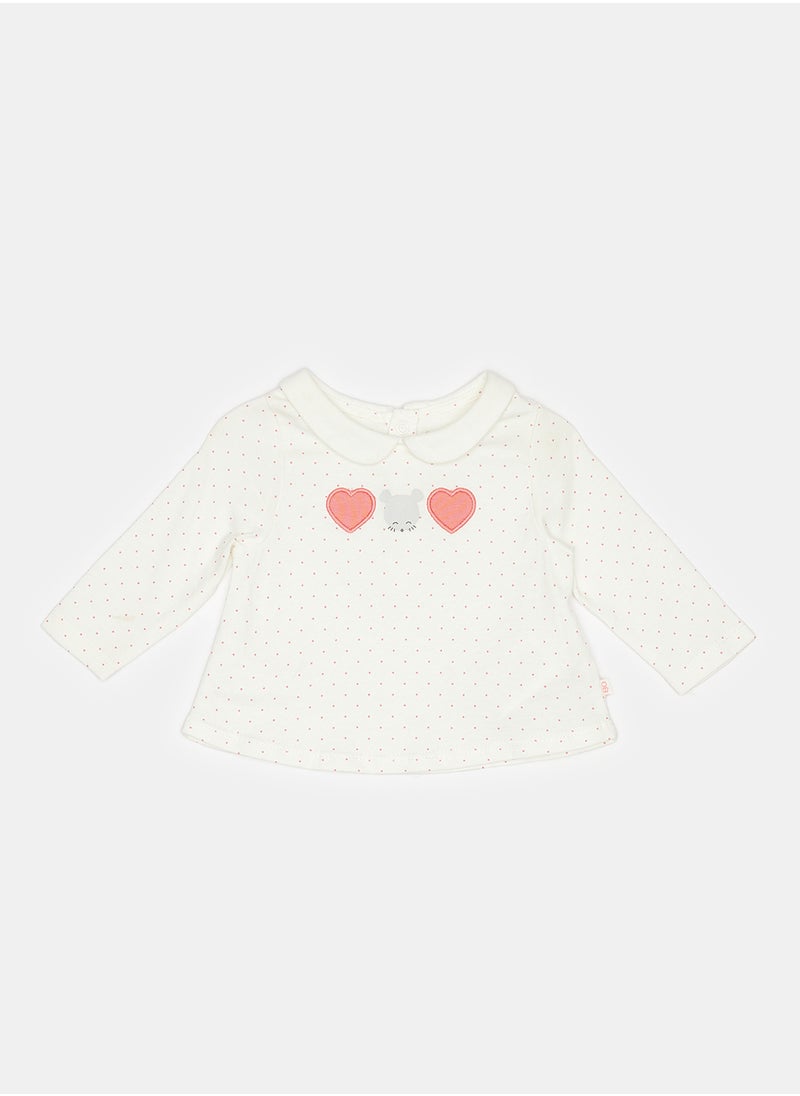 Okaidi OBaiBi By Okaidi Baby Girls Tshirt  - Image 1