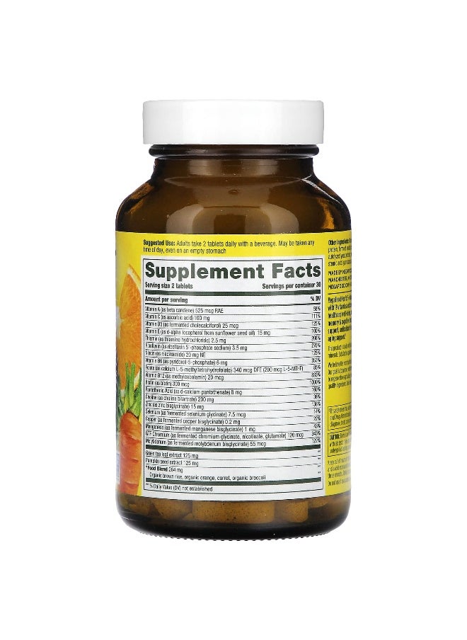 MegaFood MegaFood, Men's 55+, Advanced Multivitamin, 60 Tablets  - Image 2