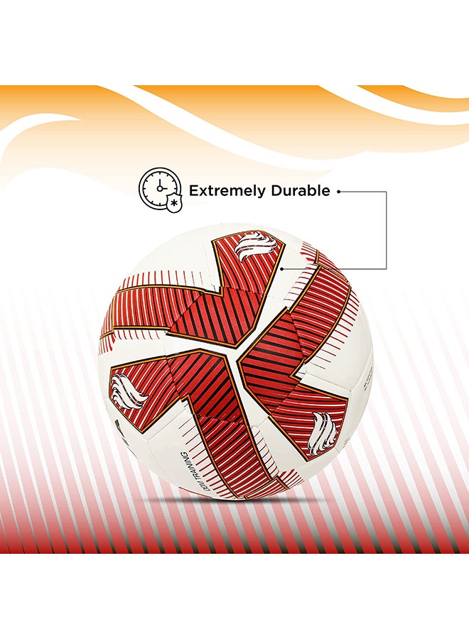 Nivia DOM06 Training ‎PU Football | Size 5 | Machine Stitched | 32 Panel | TPU top Layer | Soccer Ball | Butyl Bladder Core - Image 4