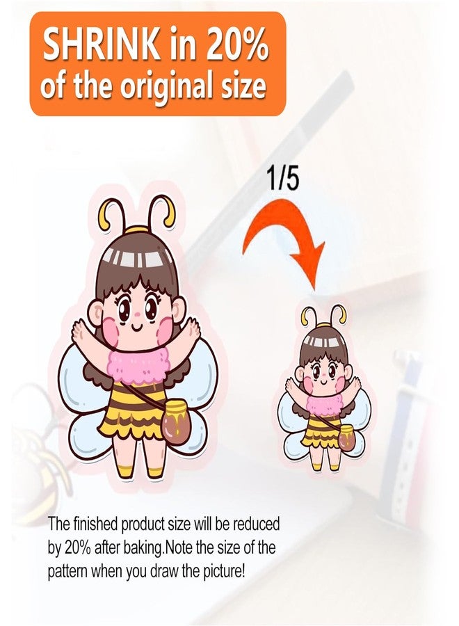 NIFUYOP Shrinky Dink Sheets Kit, 175 Shrinky Dink Keychain Kit with 20 Shrink Paper Film Sheets and 155 Pieces Accessories for Making Key Chains, Christmas Ornaments, Birthday Presents, Craft - Image 2
