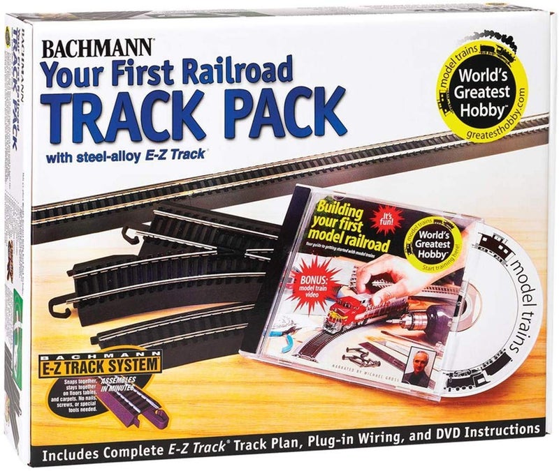 Bachmann Trains باخمان ترينز نظام المسار القابل للتوصيل - حزمة مسار الهواية العظيمة في العالم - سكة حديد من سبائك الصلب مع قاعدة سوداء - مقياس HO ، أبيض متوسط - Image 1