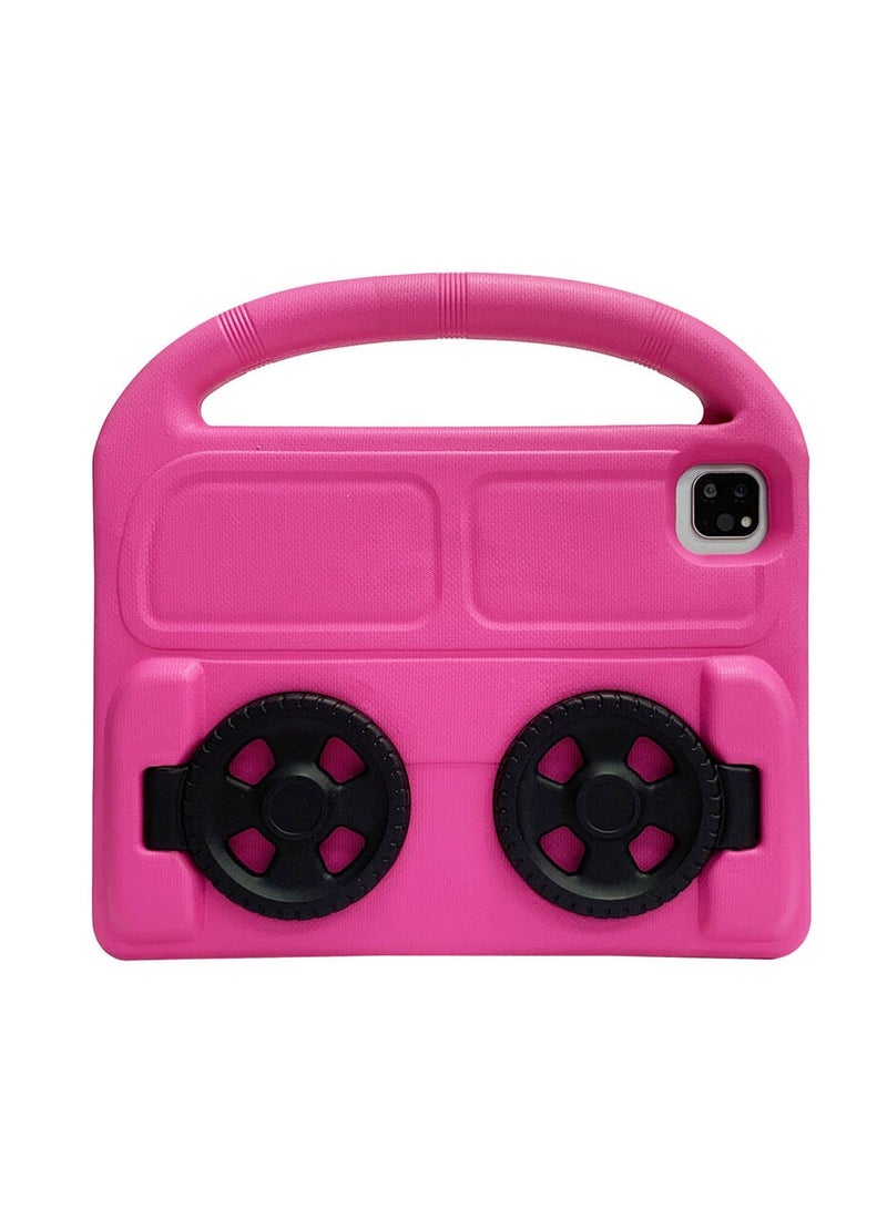 Ipad Air 9.7 Shockproof EVA Foam Case Cover With Wheel Stand For Apple iPad 9.7 inch (6th Gen / 5th Gen) iPad Air 2/ iPad 5/6 Pink  - Image 1